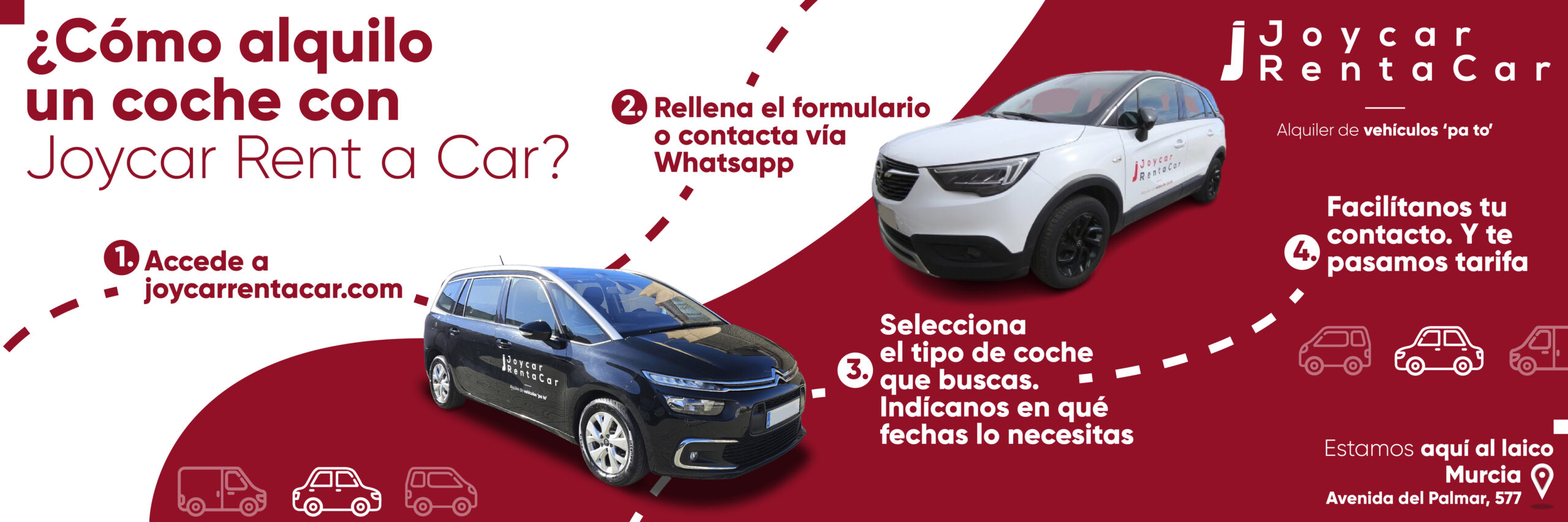 Cómo alquilo un vehículo en Joycar Rent a Car Murcia Cómo alquilo un vehículo en Joycar Rent a Car Murcia