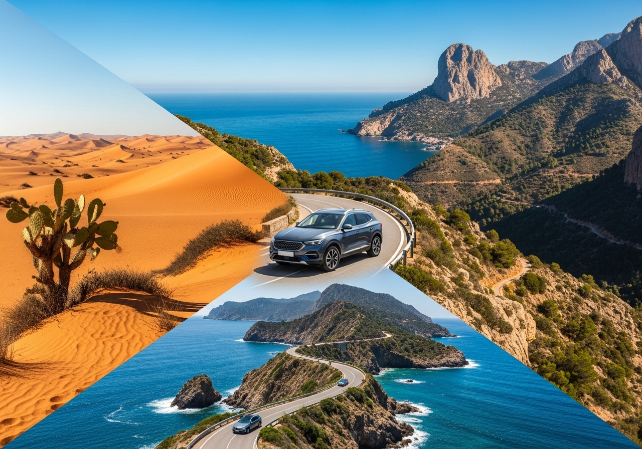 Road Trip en Murcia: Recorre 3 Paisajes Únicos (Mar, Desierto y Montaña) en Menos de 1 Hora con Joycar Rent a Car Road Trip en Murcia: Recorre 3 Paisajes Únicos (Mar, Desierto y Montaña) en Menos de 1 Hora con Joycar Rent a Car